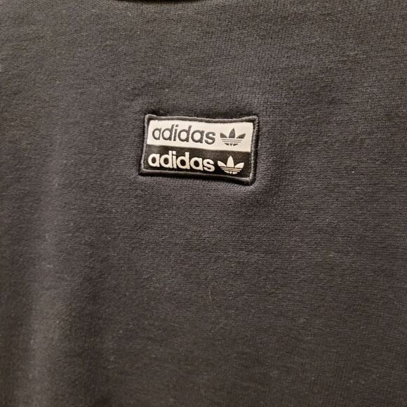 2/$20 Adidas Black & White Crewneck Sweatshirt Top Size: XS - Picture 5 of 7